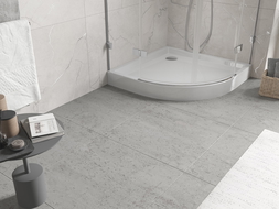Receveur semi-circulaire Mexen Flow+ 90 x 90 cm, blanc brillant - 46Q109090H