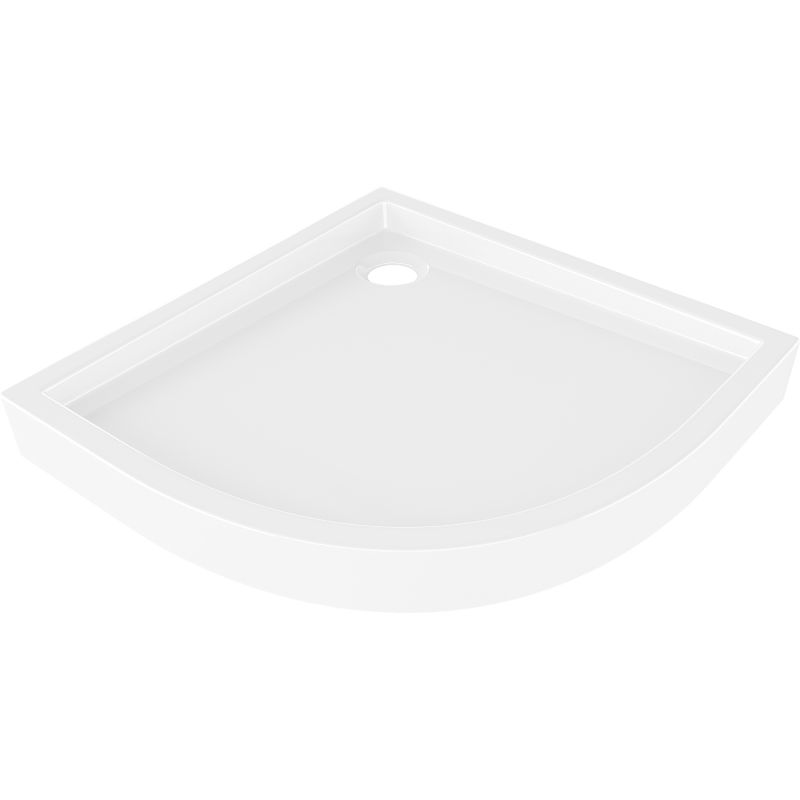 Mexen Flow+ receveur demi-circulaire 100 x 100 cm, blanc brillant - 46Q101010H