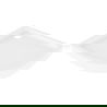 Mexen Flow+ receveur demi-circulaire 100 x 100 cm, blanc brillant - 46Q101010H