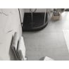 Mexen Flow+ receveur de douche demi-circulaire 80 x 80 cm, noir mat - 46Q708080H