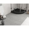 Mexen Flow+ receveur de douche demi-circulaire 80 x 80 cm, noir mat - 46Q708080H