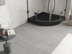 Mexen Flow+ receveur de douche semi-circulaire 100 x 100 cm, noir mat - 46Q701010H