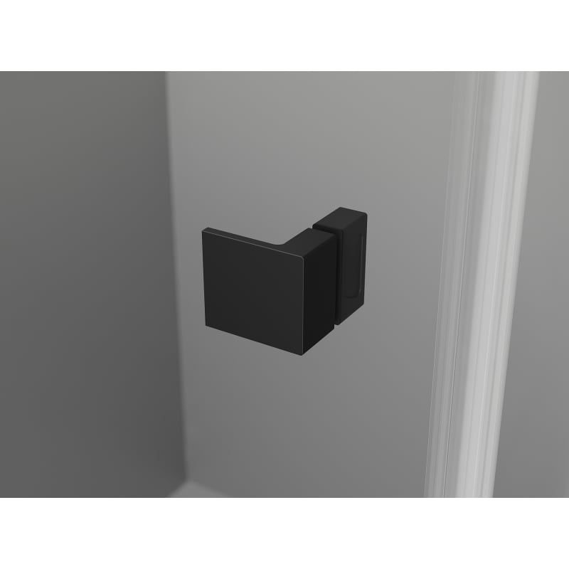 Mexen Lunar L cabine de douche semi-circulaire pivotante gauche 100 x 70 cm, transparent, noir - 833L-100L-070P-70-00