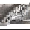 Mexen Lunar L cabine de douche semi-circulaire battante droite 100 x 70 cm, transparent, chrome - 833L-100P-070L-01-00