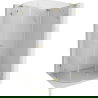 Cabine de douche semi-circulaire Mexen Lunar L battante droite 90 x 80 cm, transparent, or - 833L-090P-080L-50-00