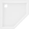 Mexen Flow+ receveur de douche pentagonal 80 x 80 cm, blanc brillant - 46P108080H