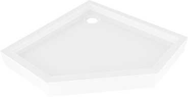 Mexen Flow+ receveur de douche pentagonal 90 x 90 cm, blanc brillant - 46P109090H