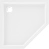 Mexen Flow+ receveur de douche pentagonal 90 x 90 cm, blanc brillant - 46P109090H