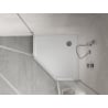 Mexen Flow+ receveur de douche pentagonal 100 x 100 cm, blanc brillant - 46P101010H