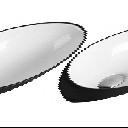 Mexen Elza lavabo de comptoir 40 x 33 cm, Blanc/Noir - 21014075