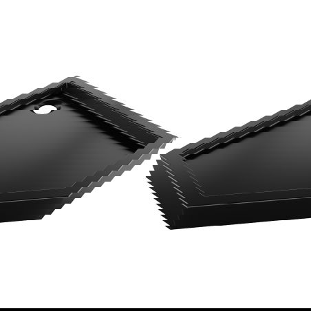 Mexen Flow+ receveur pentagonal 90 x 90 cm, noir mat - 46P709090H