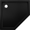 Mexen Flow+ receveur de douche pentagonal 90 x 90 cm, noir mat - 46P709090H