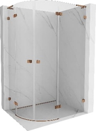 Mexen Lunar L cabine de douche semi-circulaire pivotante droite 100 x 90 cm, transparent, or rose - 833L-100P-090L-60-00