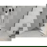 Mexen Roma cabine de douche pivotante 70 x 120 cm, transparent, noire + receveur plat, blanc - 854-070-120-70-00-4010B