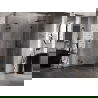 Mexen Lunar L cabine de douche semi-circulaire battante droite 100 x 70 cm, transparent, noir - 833L-100P-070L-70-00