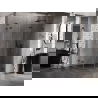 Mexen Lunar L cabine de douche demi-circulaire pivotante droite 100 x 80 cm, transparent, noir - 833L-100P-080L-70-00
