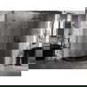 Mexen Lunar L cabine de douche demi-circulaire à charnière droite 90 x 70 cm, transparent, gun metal - 833L-090P-070L-95-00