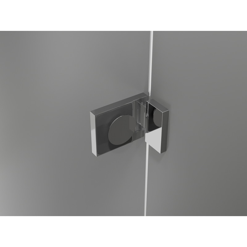 Mexen Lunar Duo cabine de douche pivotante 105 x 105 cm, transparent, chrome - 834-105L-105P-01-00