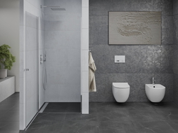 Mexen Pretoria porte de douche battante 60 cm, transparent, chrome - 852-060-000-01-00