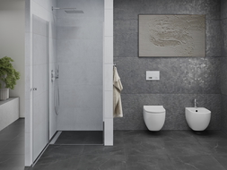 Mexen Pretoria porte de douche pivotante 60 cm, transparent, chrome - 852-060-000-01-00
