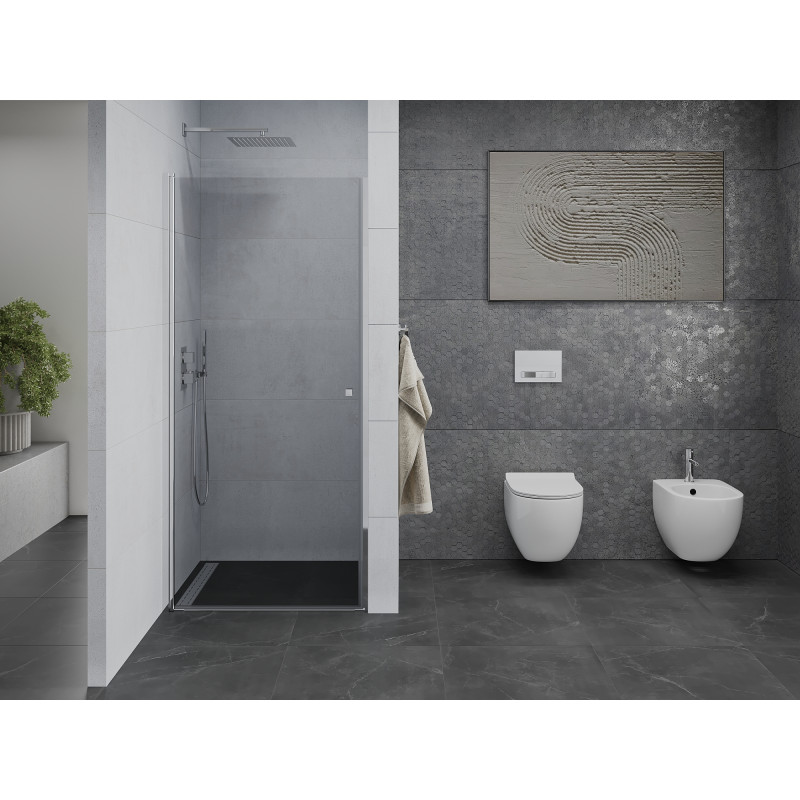 Mexen Pretoria porte de douche battante 60 cm, transparent, chrome - 852-060-000-01-00
