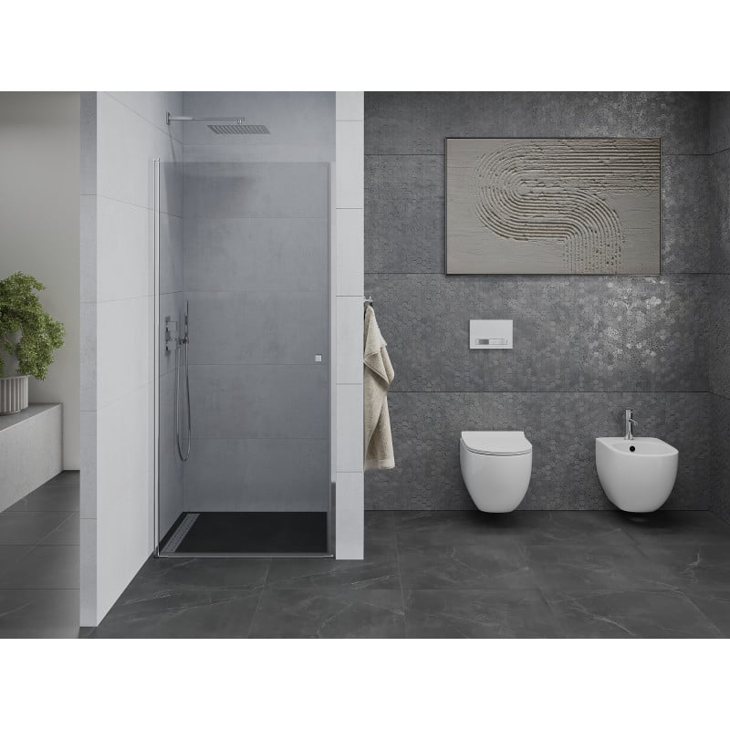 Mexen Pretoria porte de douche pivotante 95 cm, transparent, chrome - 852-095-000-01-00