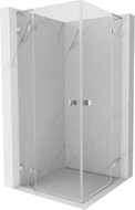 Mexen Lunar L Duo cabine de douche à battant 105 x 105 cm, transparent, chrome - 834L-105L-105P-01-00