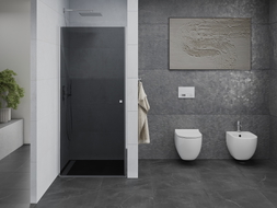 Mexen Pretoria portes de douche pivotantes 90 cm, graphite, chrome - 852-090-000-01-40