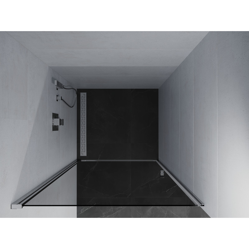 Mexen Pretoria portes de douche pivotantes 90 cm, graphite, chrome - 852-090-000-01-40