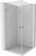 Mexen Lunar L Duo cabine de douche pivotante 110 x 110 cm, transparent, chrome - 834L-110L-110P-01-00