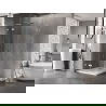 Mexen Lunar L Duo cabine de douche pivotante 110 x 110 cm, transparent, chrome - 834L-110L-110P-01-00
