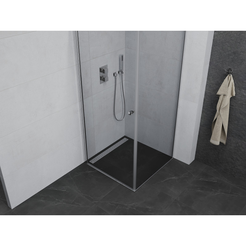 Mexen Pretoria cabine de douche pivotante 80 x 80 cm, transparent, chromé - 852-080-080-01-00