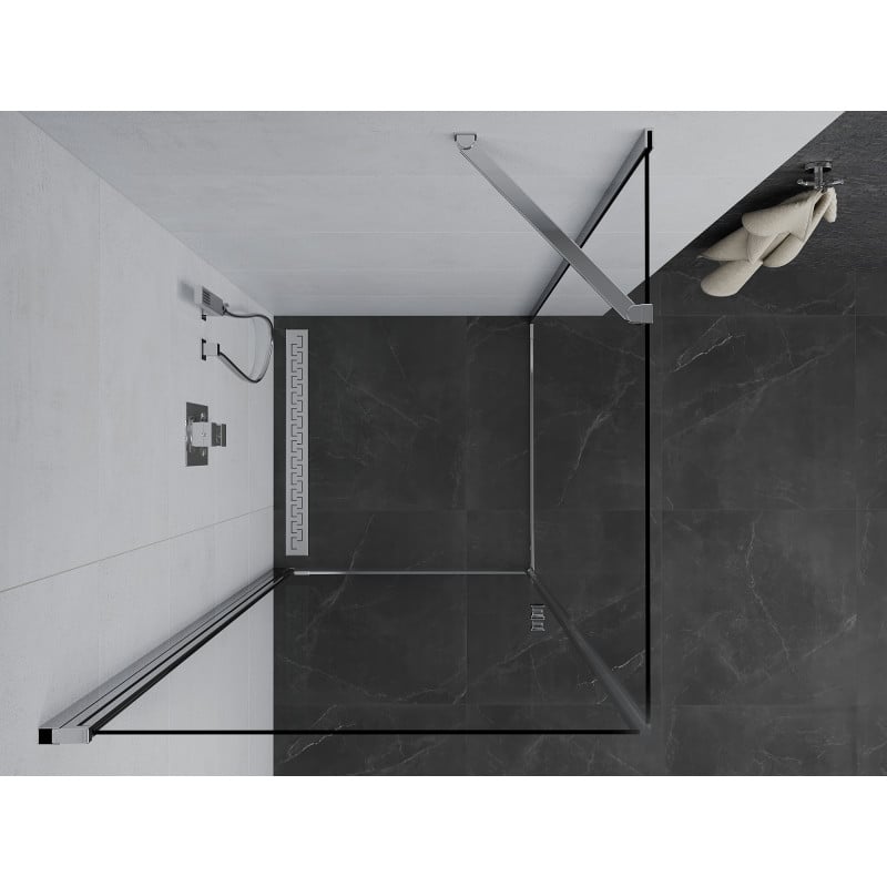 Mexen Pretoria cabine de douche pivotante 90 x 90 cm, transparent, chrome - 852-090-090-01-00