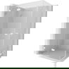 Cabine de douche pivotante Mexen Lunar Duo 95 x 70 cm, transparent, blanc - 834-095L-070P-20-00