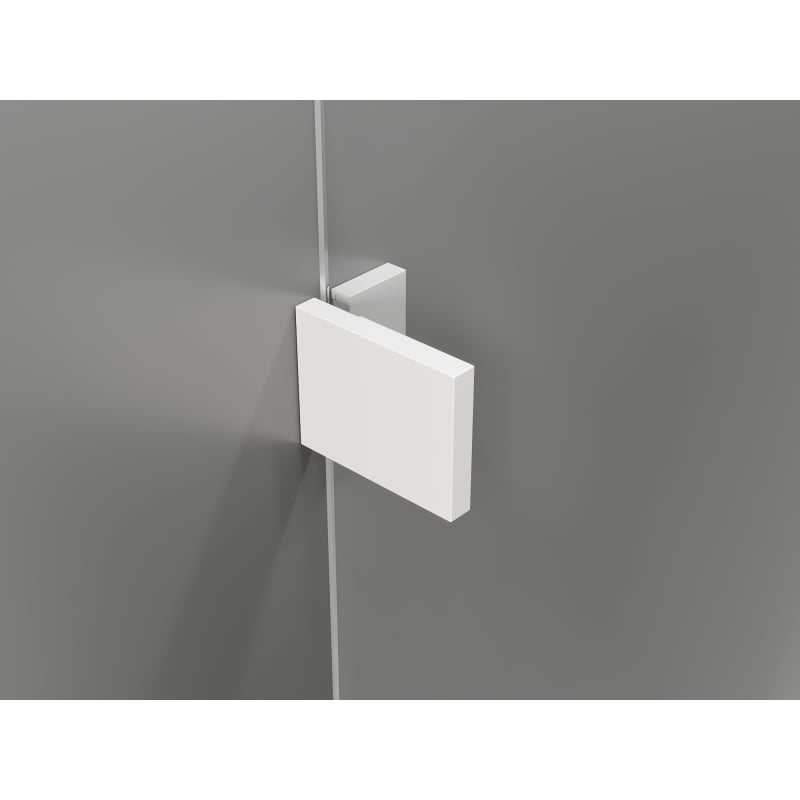 Mexen Lunar Duo cabine de douche pivotante 95 x 95 cm, transparente, blanche - 834-095L-095P-20-00
