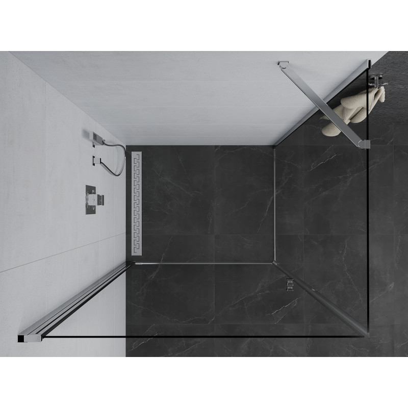 Mexen Pretoria cabine de douche pivotante 75 x 90 cm, transparent, chrome - 852-075-090-01-00