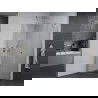 Mexen Pretoria cabine de douche pivotante 80 x 100 cm, transparent, chrome - 852-080-100-01-00
