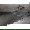 Mexen Lunar cabine de douche pentagonale pivotante gauche 100 x 80 cm, transparent, métal gun - 831-100L-080P-95-00-L