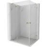 Cabine de douche battante Mexen Lunar Duo 105 x 70 cm, transparente, or - 834-105L-070P-50-00