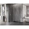 Mexen Lunar cabine de douche pentagonale pivotante gauche 100 x 90 cm, transparent, nickel brossé - 831-100L-090P-97-00-L