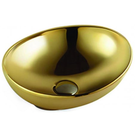 Mexen Elza lavabo de comptoir 40 x 33 cm, doré - 21014088