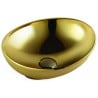Mexen Elza lavabo de comptoir 40 x 33 cm, doré - 21014088