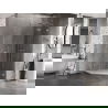 Mexen Lunar cabine de douche pentagonale pivotante droite 80 x 80 cm, transparent, chrome - 831-080P-080L-01-00-P