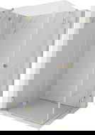 Mexen Lunar Duo cabine de douche pivotante gauche 120 x 100 cm, transparent, doré - 834-120L-100P-50-00