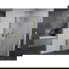 Mexen Pretoria cabine de douche battante 70 x 100 cm, transparent, doré - 852-070-100-50-00
