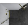 Mexen Pretoria cabine de douche pivotante 80 x 100 cm, transparent, or - 852-080-100-50-00