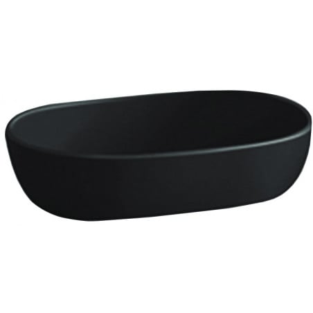 Mexen Viki lavabo à poser 59 x 40 cm, noir brillant - 21056070