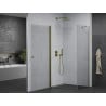 Mexen Pretoria cabine de douche pivotante 90 x 80 cm, transparente, dorée - 852-090-080-50-00
