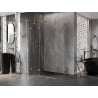Mexen Lunar Duo cabine de douche pivotante 120 x 90 cm, transparent, or brossé - 834-120L-090P-55-00