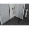 Mexen Pretoria cabine de douche pivotante 90 x 100 cm, transparent, dorée - 852-090-100-50-00